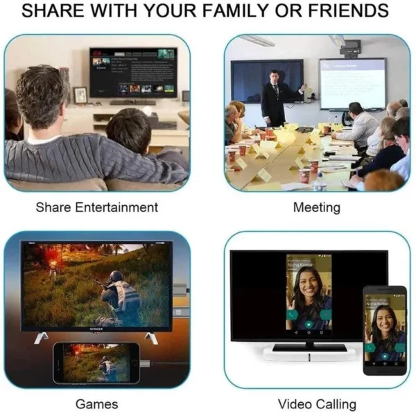 HM10 HDMI Adapter من YESIDO محول Type-C إلى HDMI 4K