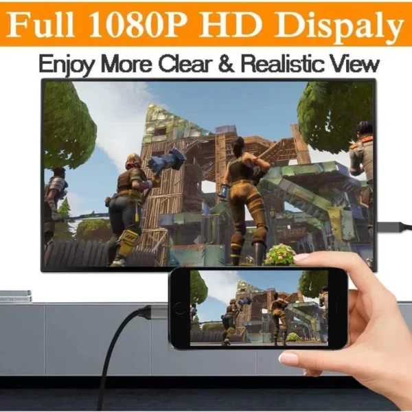 HM10 HDMI Adapter من YESIDO محول Type-C إلى HDMI 4K