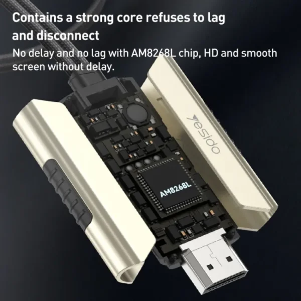 HM14 من YESIDO كابل HDMI تجربة عرض مستقرة ووضوح عالي