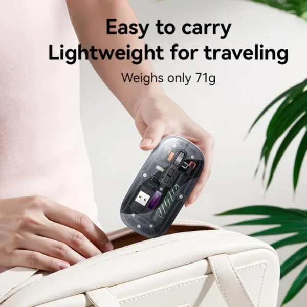 KB29 من YESIDO ماوس لاسلكي ثنائي الوضع 2.4G + Bluetooth