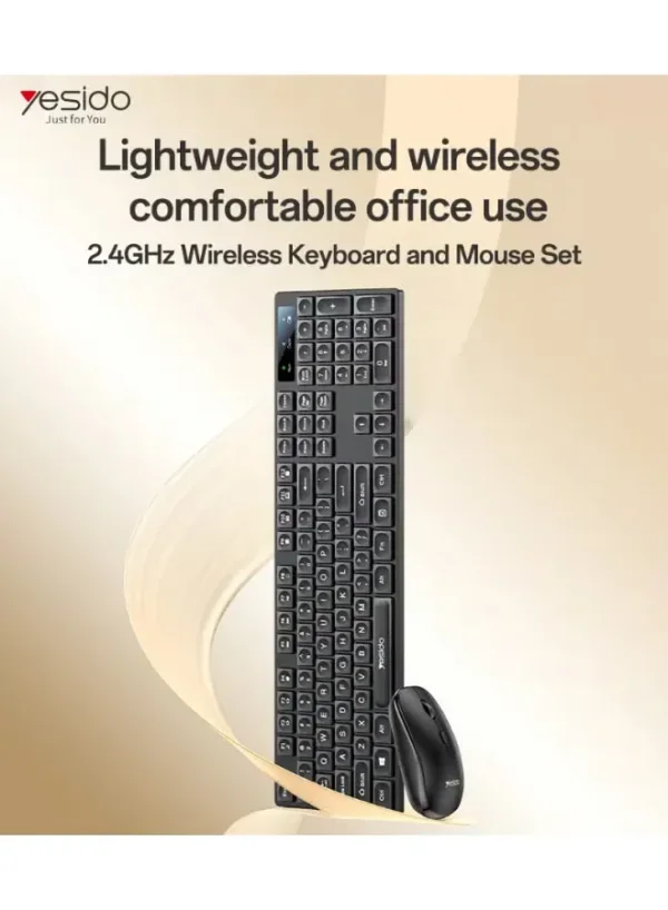 KB42 Arabic من YESIDO لوحة مفاتيح وماوس سلكي