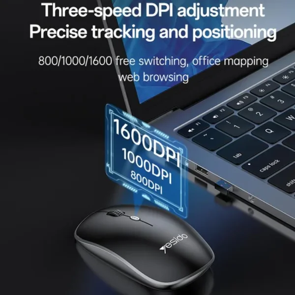 KB43 ماوس ولوحة مفاتيح لاسلكية من YESIDO أداء مكتبي متكامل