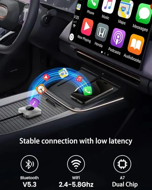 KM23 كار بلاي لاسلكي | تحويل CarPlay السلكي لاسلكي KM23