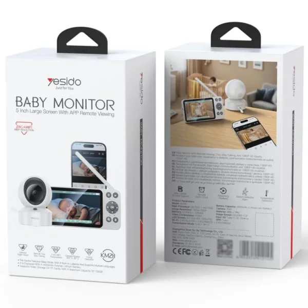 KM28 كاميرا مراقبة أطفال من YESIDO