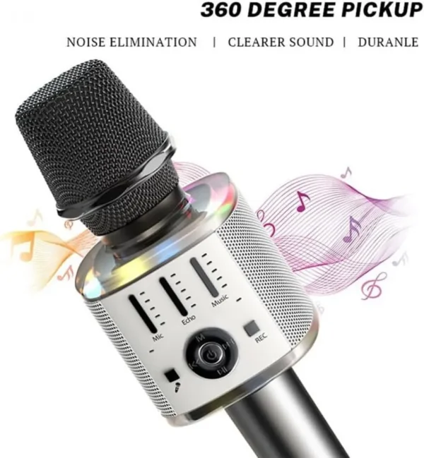 KR10 ميكروفون كاريوكي YESIDO | ميكروفون غناء منزلي