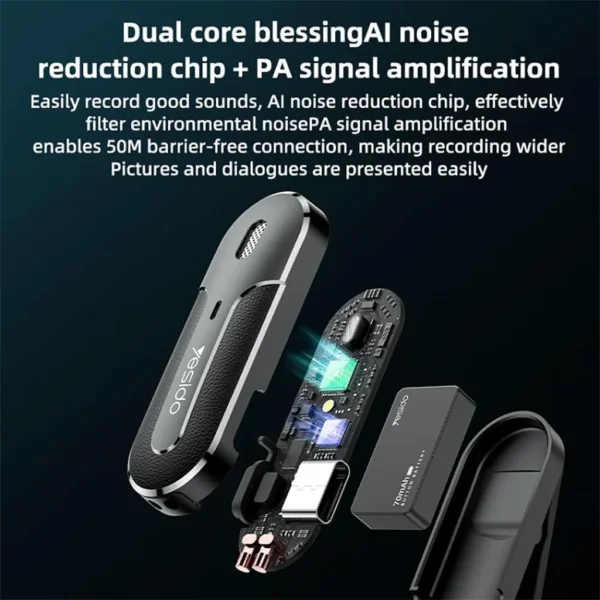 ميكروفون لافاليير 2 في 1 KR17