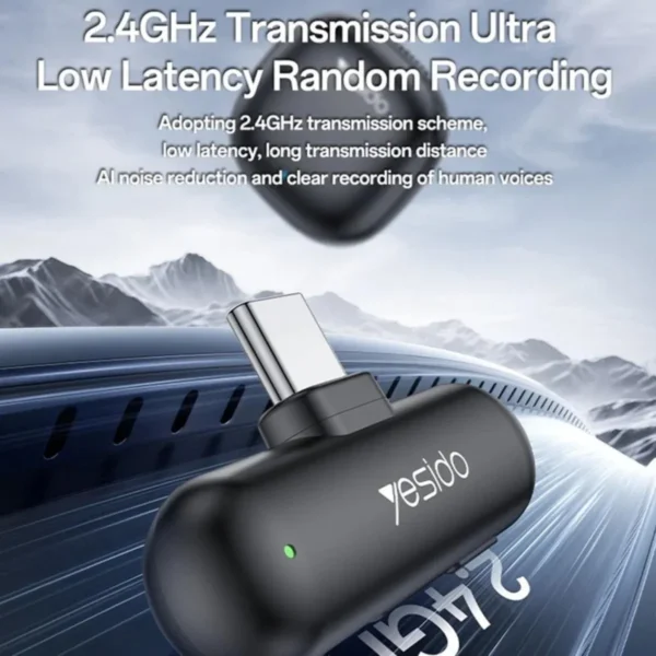 KR20 من YESIDO مايكروفون Lavalier لاسلكي احترافي