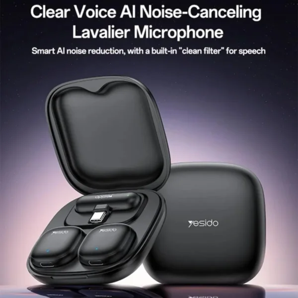 KR20 من YESIDO مايكروفون Lavalier لاسلكي احترافي