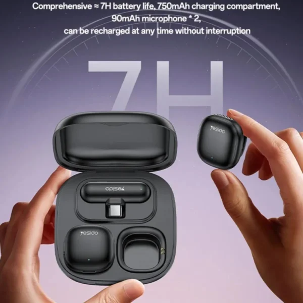 KR20 من YESIDO مايكروفون Lavalier لاسلكي احترافي