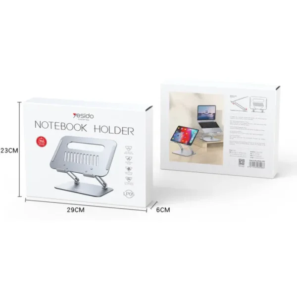 LP05 حامل لابتوب YESIDO مزدوج الذراعين من الألومنيوم