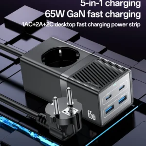 MC36 من YESIDO مقبس طاقة ذكي 65W GaN شحن سريع