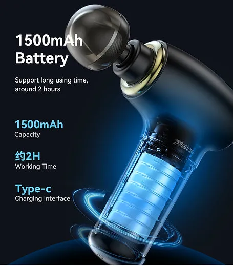 MG02 massage gun مسدس تدليك احترافي لتخفيف آلام العضلات