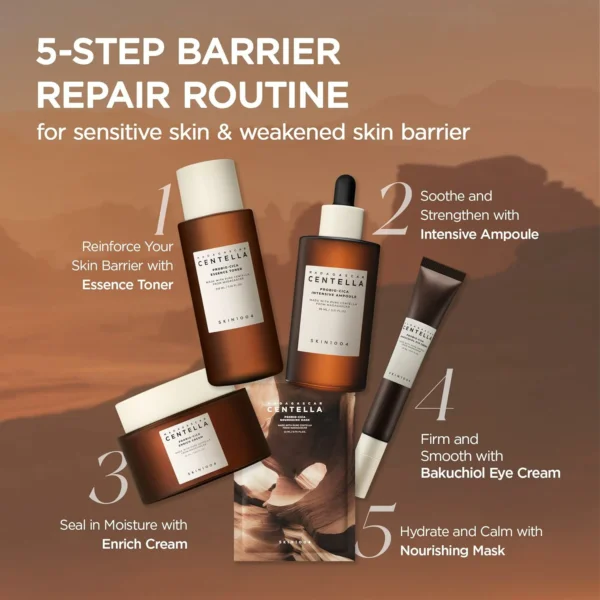 SKIN1004 Centella Barrier Repair Ampoule أمبول إصلاح البشرة الحساسة - منتجات كورية (3) سيروم إصلاح البشرة الحساسة Centella Barrier Repair Ampoule (Probio-Cica) - منتجات كورية