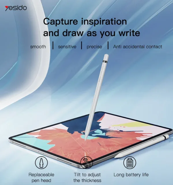 ST09 Active Capacitor Pen من YESIDO قلم لمس ذكي