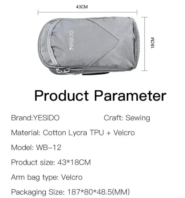 حقيبة ذراع رياضية عالية المرونة WB12