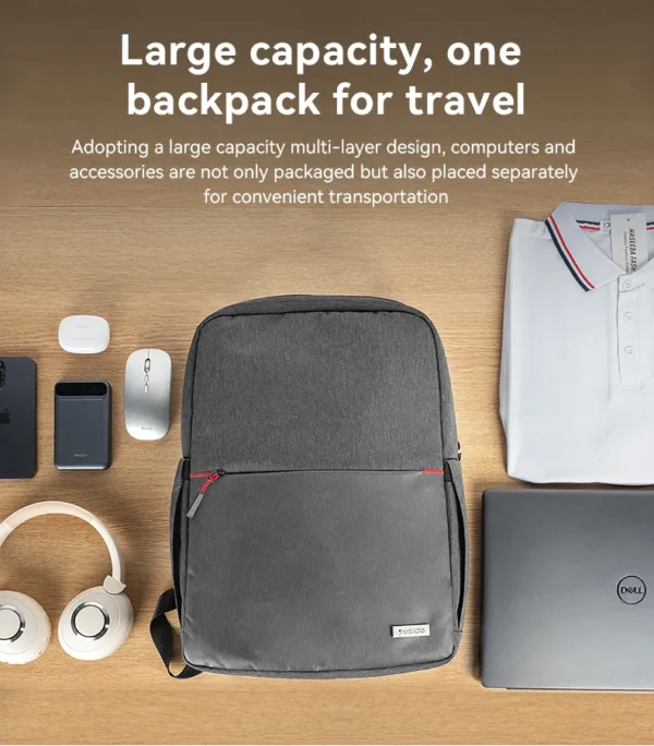 WB34 حقيبة ظهر لابتوب من YESIDO بتصميم عملي