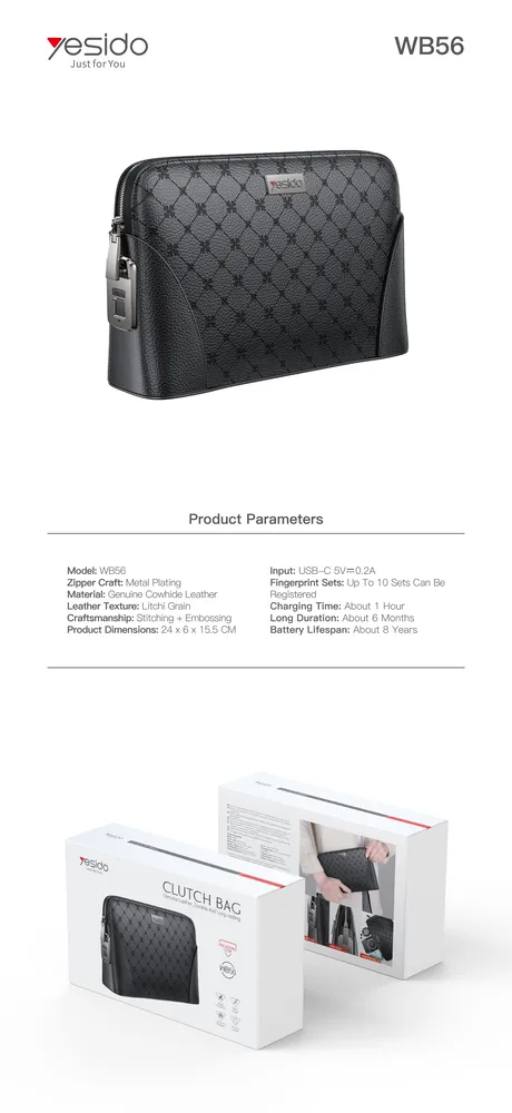 حقيبة WB56 clutch bag من YESIDO