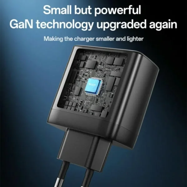 YC144C من YESIDO شاحن GaN سريع 65W متعدد المنافذ