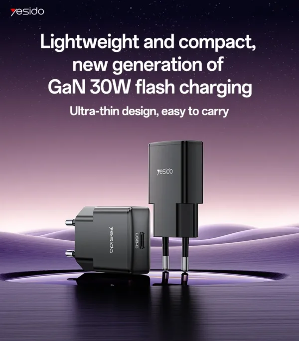 YC74 من YESIDO شاحن سريع نحيف 30W للاستخدام المنزلي