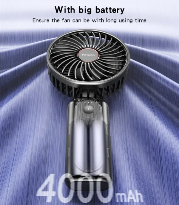 YF10 مروحة محمولة Powerbank Fan مع بنك طاقة وشحن سريع