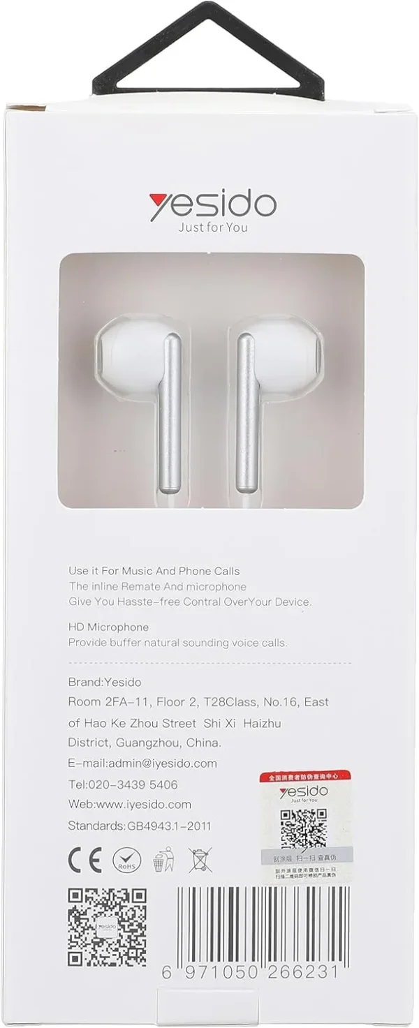 YESIDO YH23 Earphone سماعة أذن سلكية بميكروفون