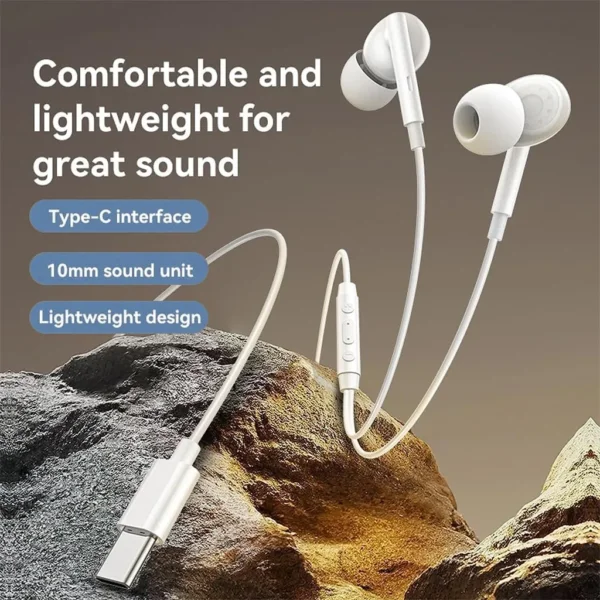 سماعات YH45 Type-C بصوت نقي وتحكم سهل