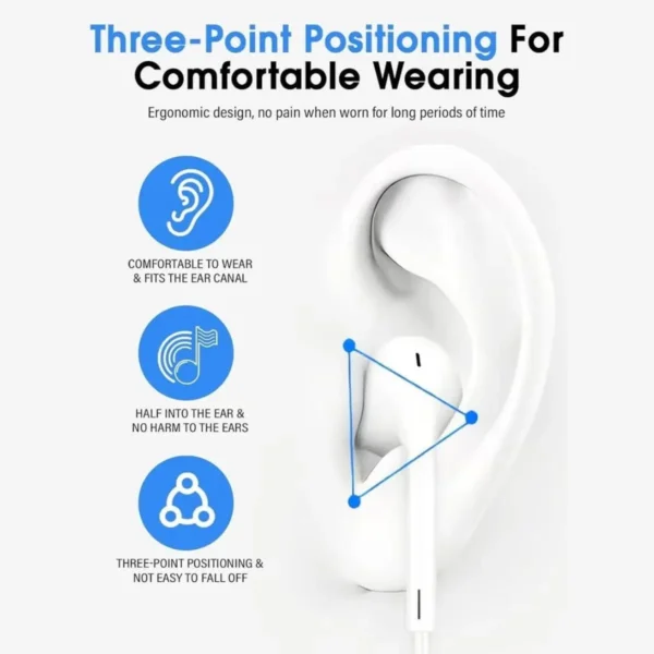 YH50 سماعات ايفون من YESIDO Decode Direct Plug Earphone