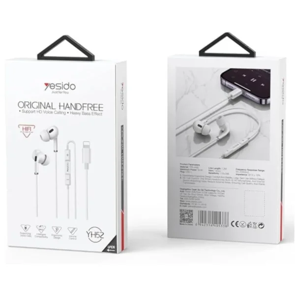 YH52 wired earphone من YESIDO سماعة سلكية Decode Direct Plug
