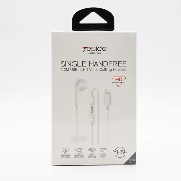 سماعة أذن مفردة يمنى بسلك مباشر YH54