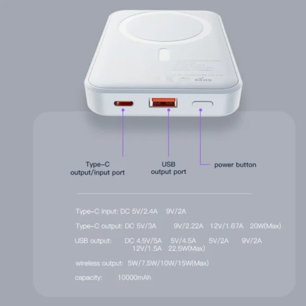 YP45 باور بانك مغناطيسي من YESIDO