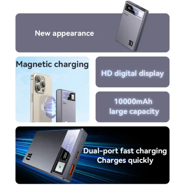 YP61 magsafe power bank من YESIDO