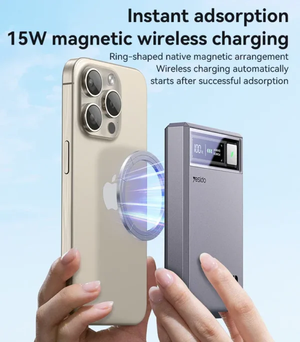 YP61 magsafe power bank من YESIDO