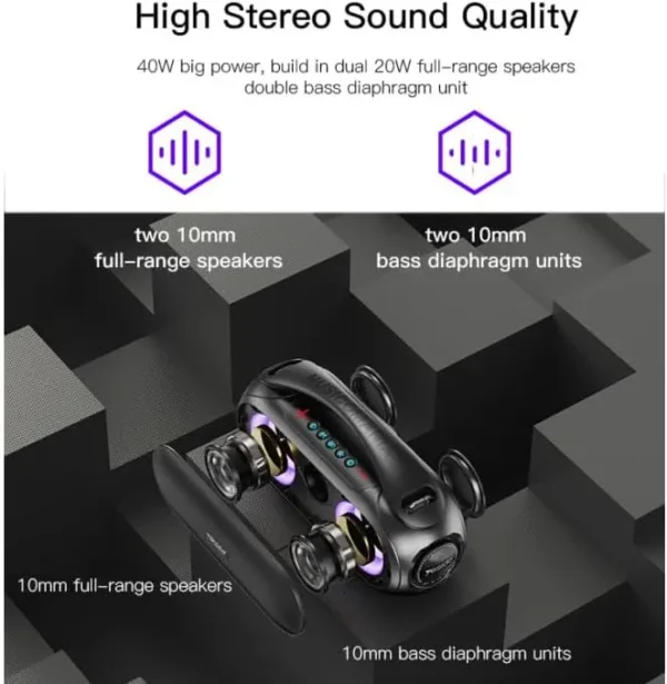 YSW19 wireless speaker سماعة بلوتوث كاريوكي من YESIDO