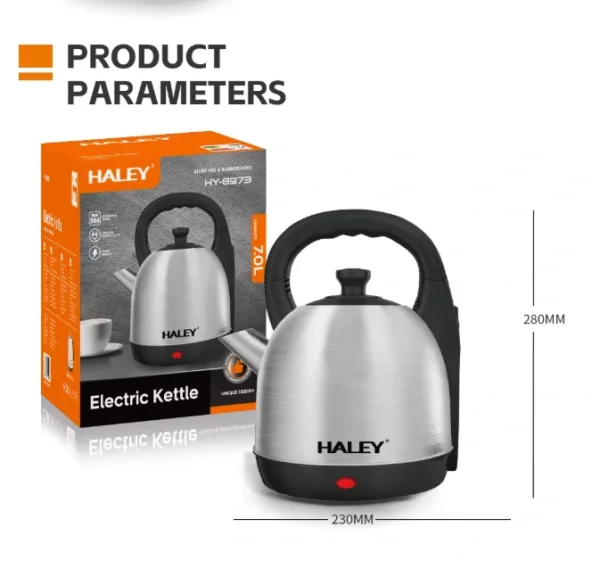 إبريق كهربائي ستانلس ستيل 7 لتر – قدرة 1850 واط مع إيقاف تلقائي