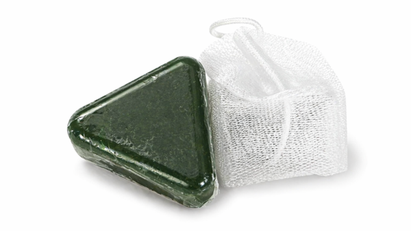 الصابونة الخضراء الثلاثية للشعر Monkey Girl Nature Herbal Soap بخلاصة أوراق السبع و عشبة الأسمان والجينسنغ