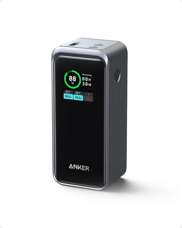 باور بانك Anker Prime سعة 20000mAh بقوة 200W شحن سريع مع شاشة ذكية