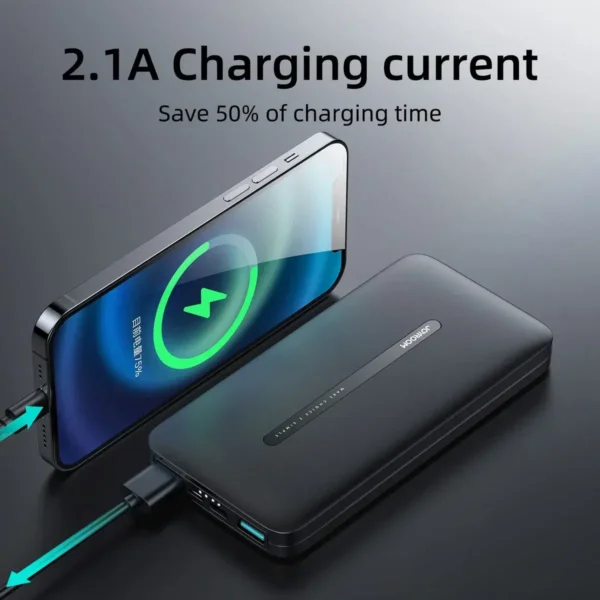 باور بانك JOYROOM JR-T012 سعة 10000mAh – منفذين USB و شاشة LED