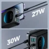 باور بانك JOYROOM سعة 30000mAh شحن سريع 3 منافذ و كشاف للطوارئ