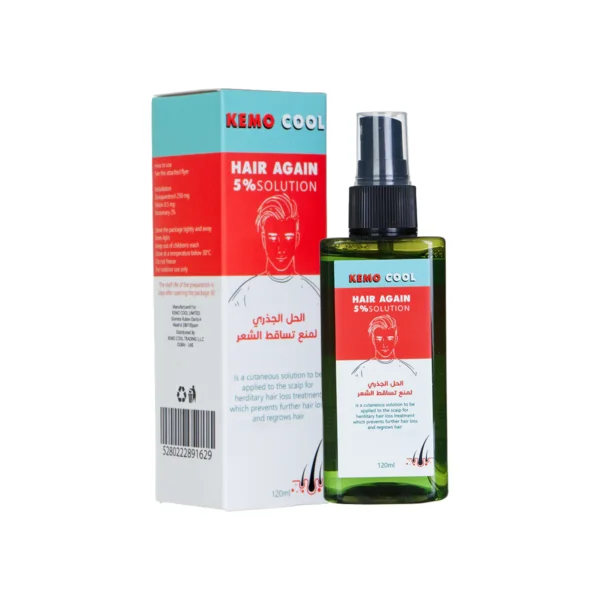 بخاخ انبات الشعر حقيقي وعلاج التساقط لرأس واللحية KEMO COOL - صناعة إسبانيا