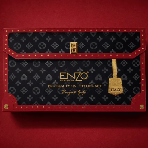 بكج ENZO PRO BEAUTY 3 IN 1 لتصفيف الشعر – Perfect Style بتصميم فاخر