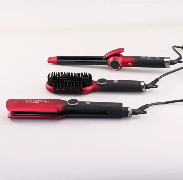 بكج ENZO PRO BEAUTY 3 IN 1 لتصفيف الشعر – Perfect Style بتصميم فاخر