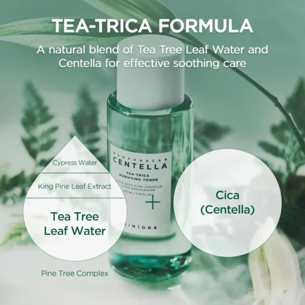 تونر لـ حب الشباب SKIN1004 Centella Tea-Trica Purifying BHA + Tea Tree منتجات كورية