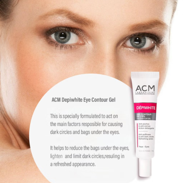 جل Depiwhite من ACM لمحيط العين للهالات والانتفاخ Gel Contour De L'oeil