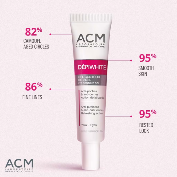 جل Depiwhite من ACM لمحيط العين للهالات والانتفاخ Gel Contour De L'oeil