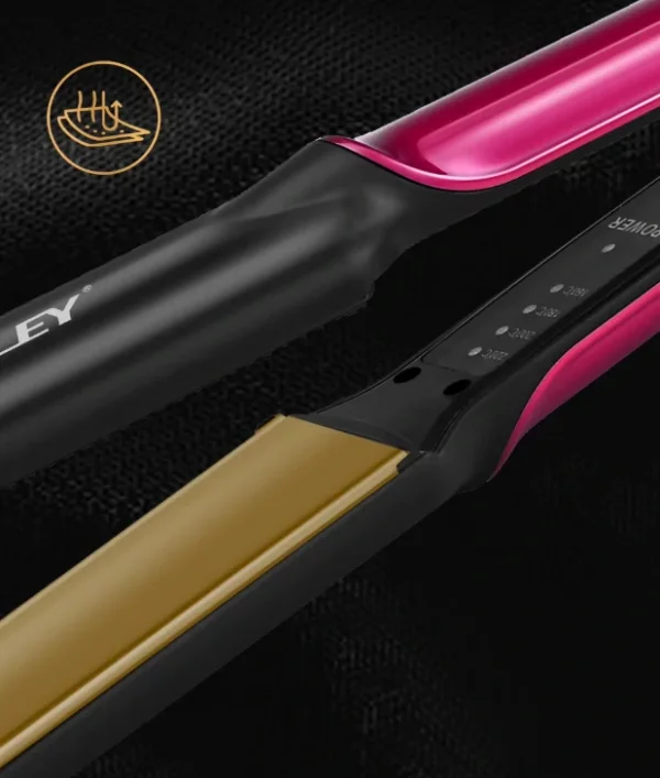 ستريتنر فرد الشعر 2 في 1 سيراميك لتنعيم وتجعيد الشعر