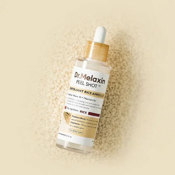 سيروم تقشير وتفتيح البشرة Dr. Melaxin Peel Shot White Rice Exfoliating Ampoule - منتجات كورية (4) سيروم الارز تقشير وتفتيح البشرة Dr. Melaxin Peel Shot White Rice Exfoliating Ampoule - منتجات كورية