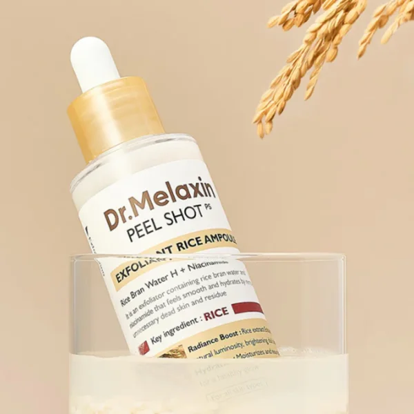سيروم تقشير وتفتيح البشرة Dr. Melaxin Peel Shot White Rice Exfoliating Ampoule - منتجات كورية (6) سيروم الارز تقشير وتفتيح البشرة Dr. Melaxin Peel Shot White Rice Exfoliating Ampoule - منتجات كورية