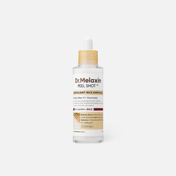 سيروم تقشير وتفتيح البشرة Dr. Melaxin Peel Shot White Rice Exfoliating Ampoule - منتجات كورية (7) سيروم الارز تقشير وتفتيح البشرة Dr. Melaxin Peel Shot White Rice Exfoliating Ampoule - منتجات كورية