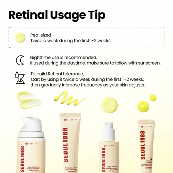 سيروم ريتينال وجنسنغ لتجاعيد وشد Seoul 1988 Retinal & Black Ginseng Serum - منتجات كورية (14) سيروم ريتينال وجنسنغ لتجاعيد وشد Seoul 1988 Retinal & Black Ginseng Serum - منتجات كورية