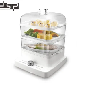 طباخ بخار كهربائي DSP –  بسعة 12 لتر 3 طبقات و قدرة 1200 واط